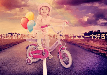 张姓温柔甜美的男孩名字